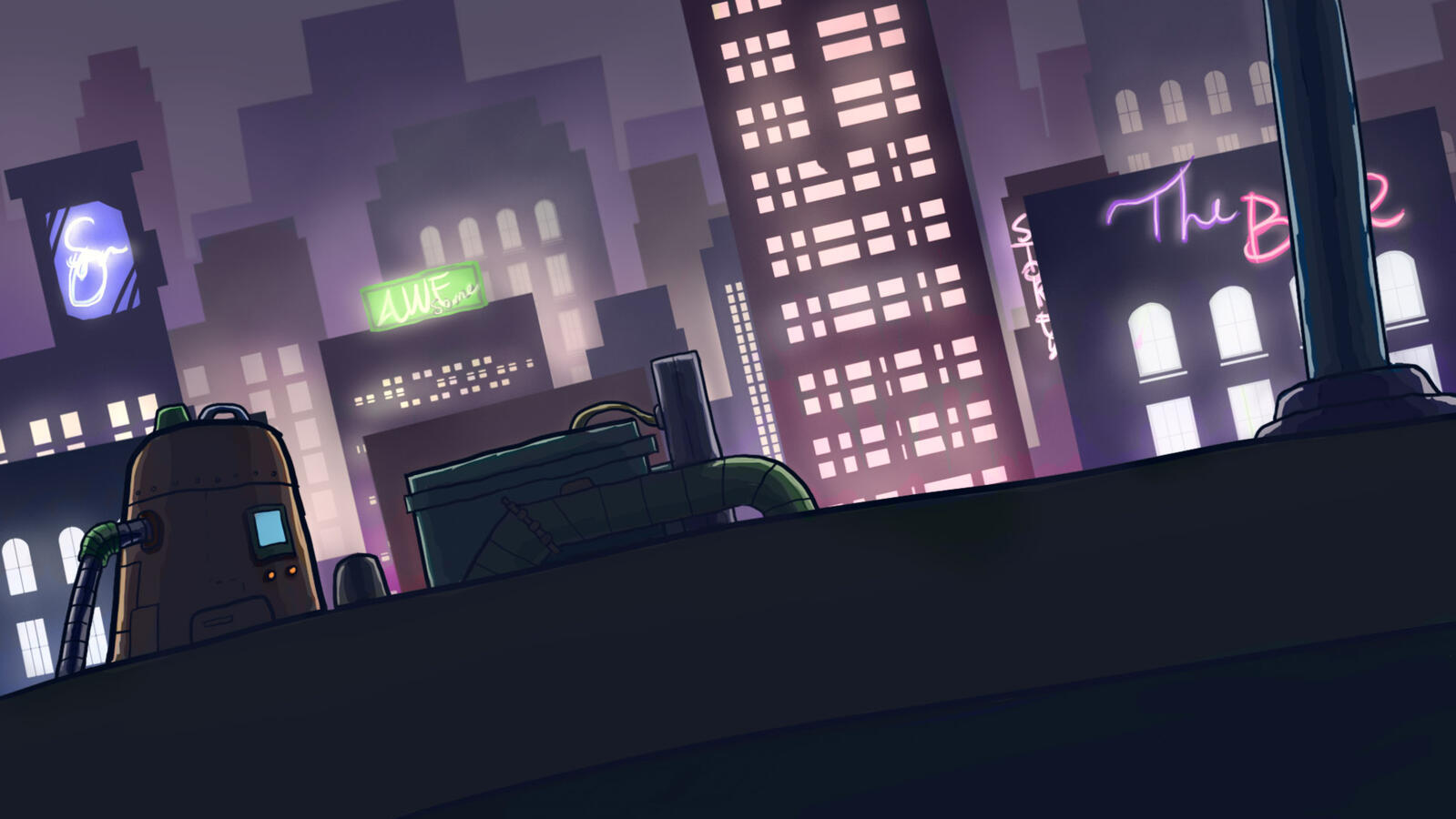 Cyberpunk City concept