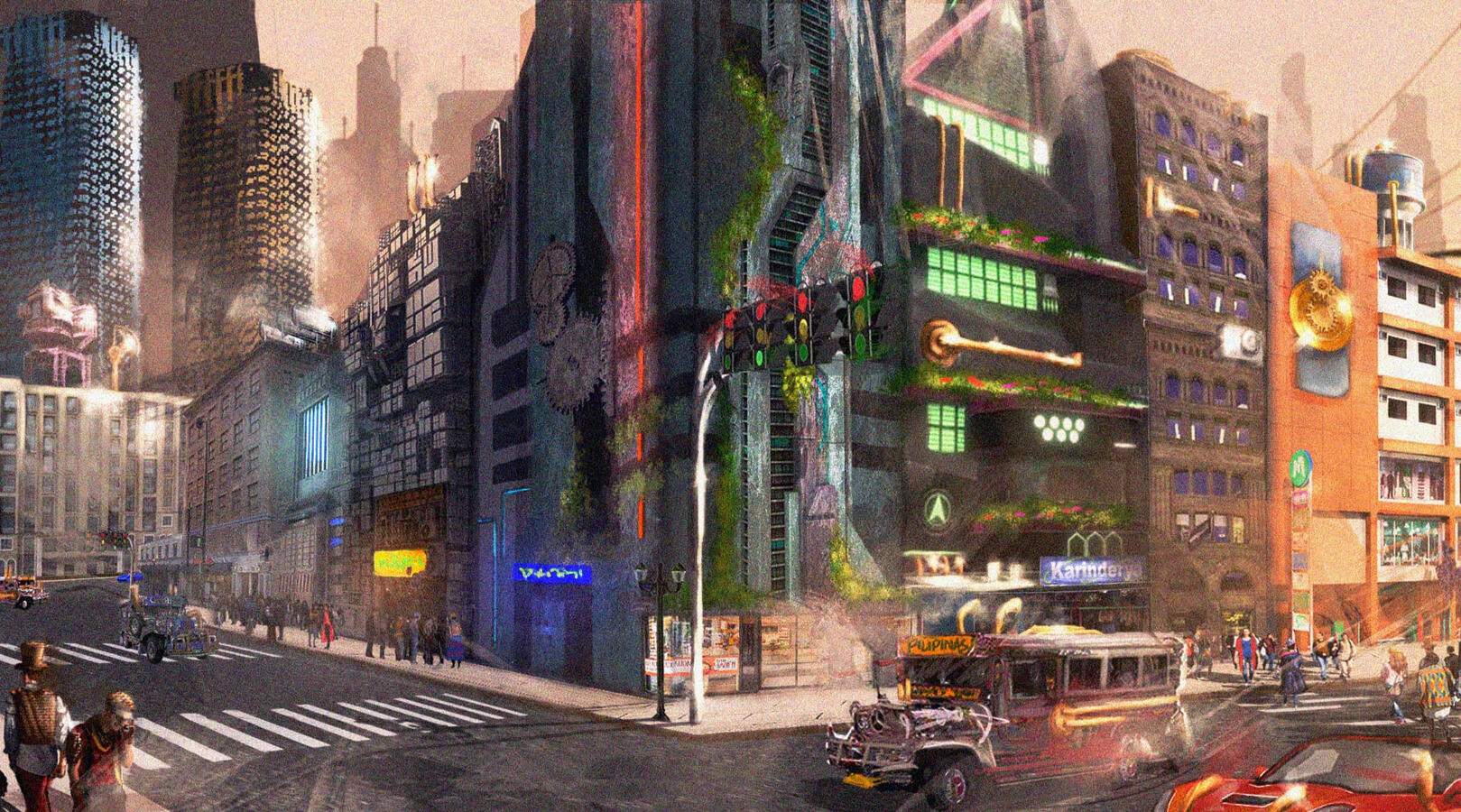 Pinoy Steam/Cyber punk City concept