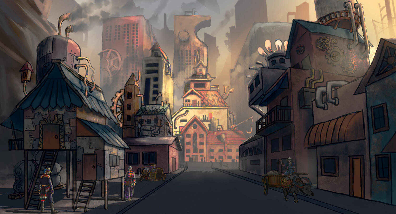 Pinoy Steampunk City concept